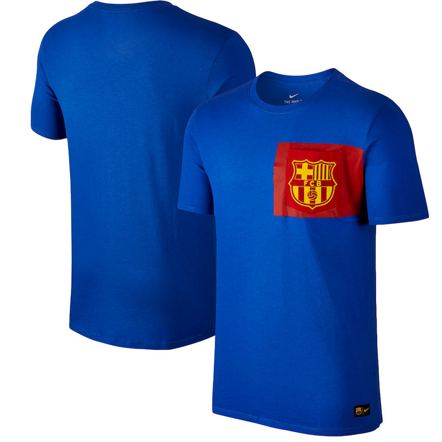 Barcelona Nike Team Crest T-Shirt Royal